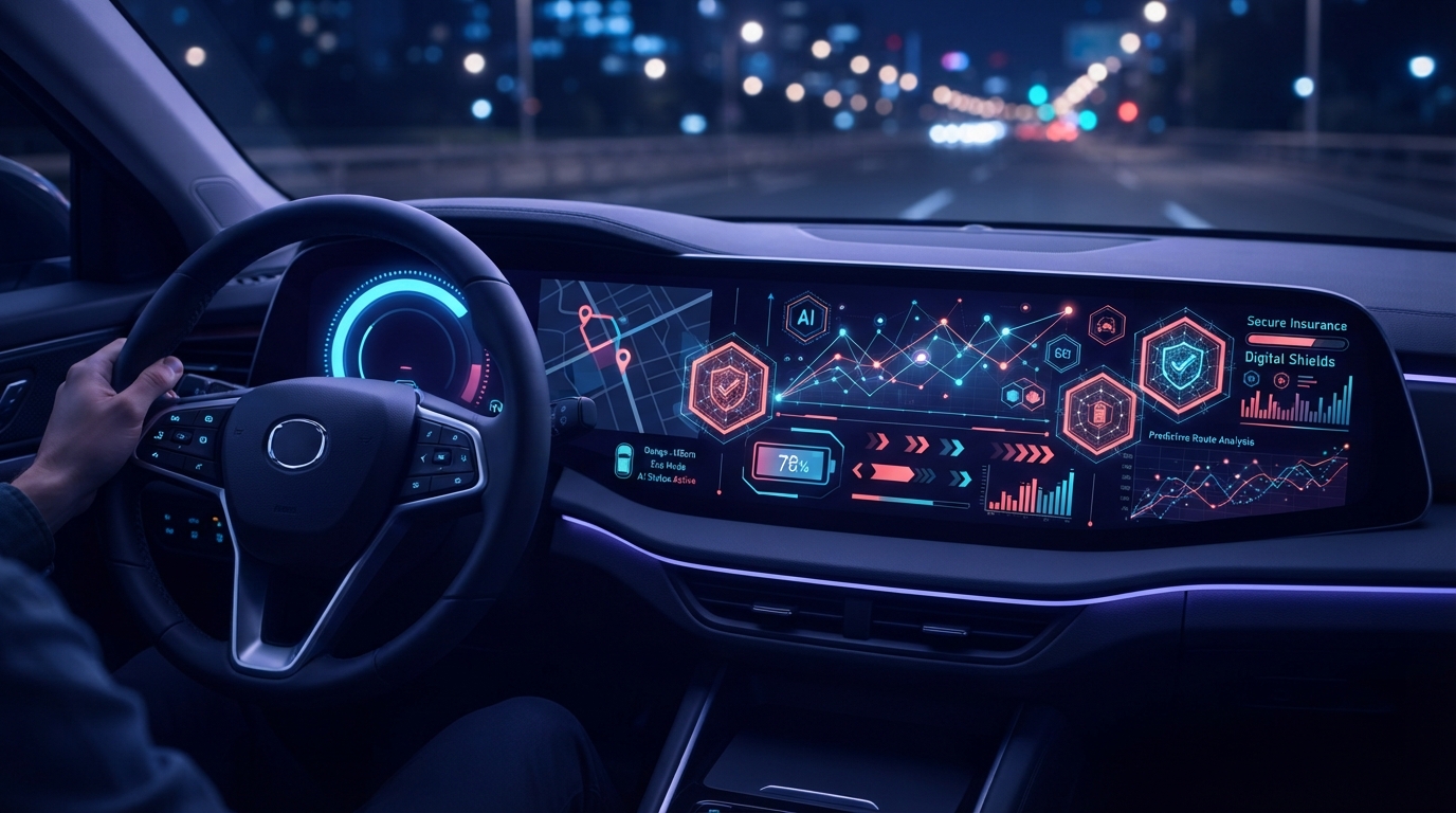 Современный автомобиль и цифровая защита с элементами искусственного интеллекта для страховки